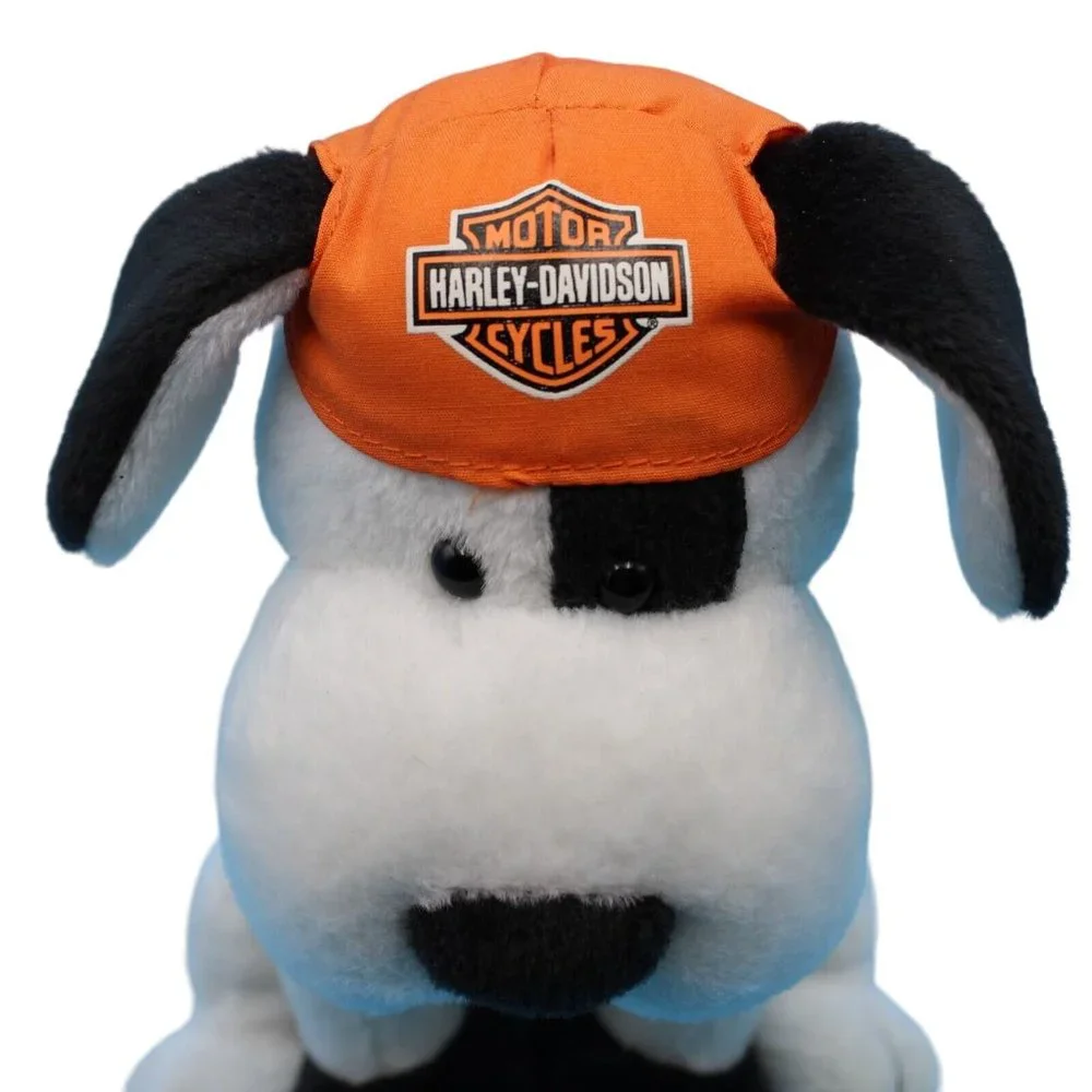 Harley Davidson Motorcycles Plush Bobblehead Dog Orange Head Rag 8.5in Tall 2008 - Picture 2 of 10